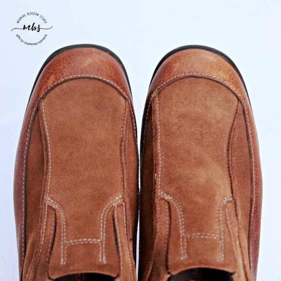 Timberland Stitched Suede Athletic Trail Driving Loafers Brown Mens 7.5 - Picture 13 of 14